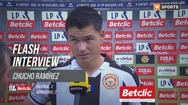 I Liga (#8) | Nacional 3-2 Moreirense: Flash Interview Chucho Ramírez
