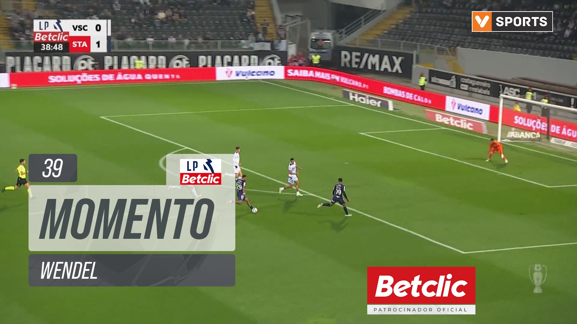 Santa Clara, Jogada, Wendel aos 39'