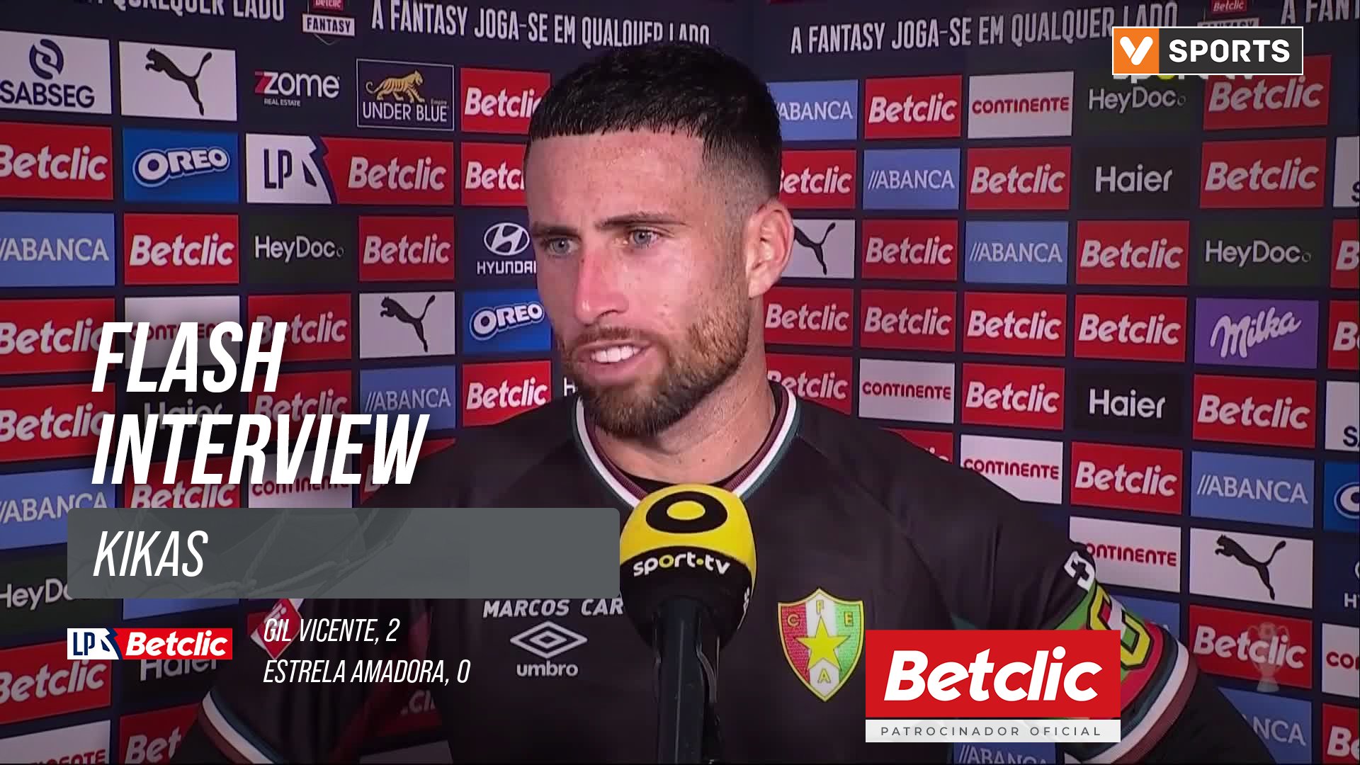 I Liga (#8) | Gil Vicente 2-0 Estrela Amadora: Flash Interview Kikas