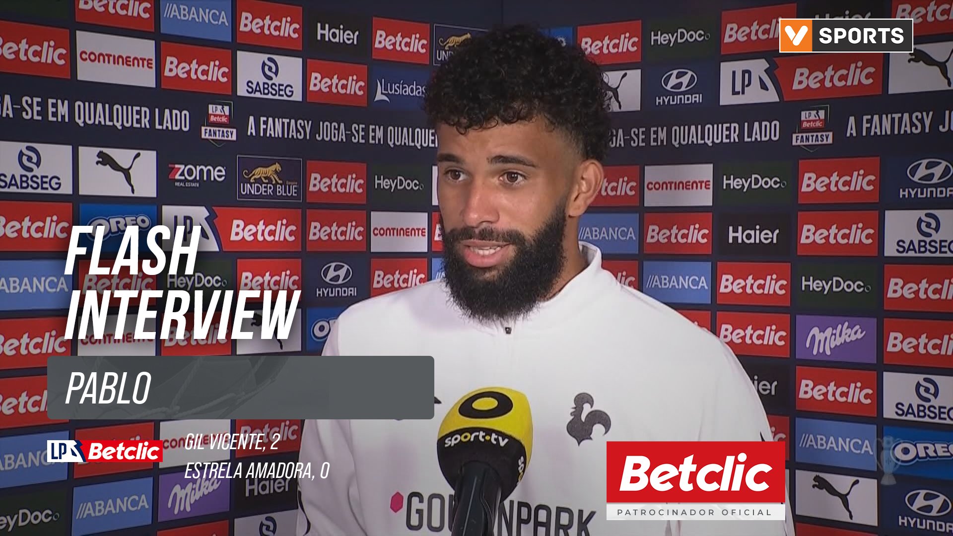 I Liga (#8) | Gil Vicente 2-0 Estrela Amadora: Flash Interview Pablo