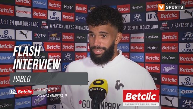 I Liga (#8) | Gil Vicente 2-0 Estrela Amadora: Flash Interview Pablo