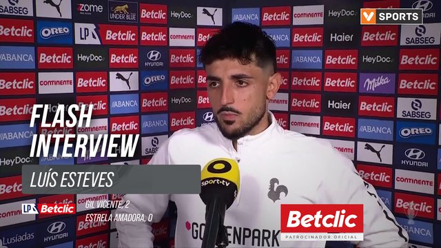 I Liga (#8) | Gil Vicente 2-0 Estrela Amadora: Flash Interview Luís Esteves