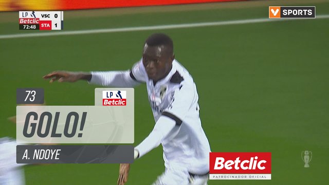 GOLO! Vitória SC, A. Ndoye aos 73', Vitória SC 1-1 Santa Clara