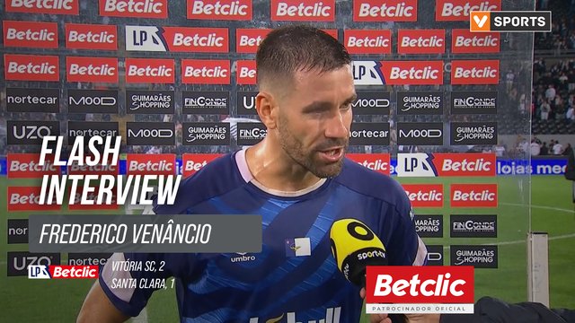 I Liga (#8) | Vitória SC 2-1 Santa Clara: Flash Interview Frederico Venâncio