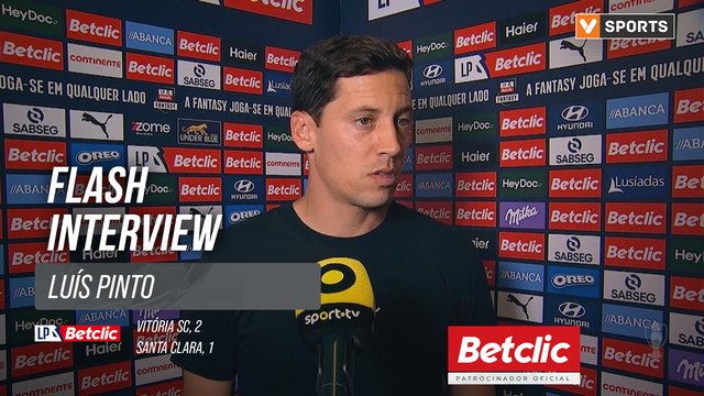 I Liga (#8) | Vitória SC 2-1 Santa Clara: Flash Interview Luís Pinto