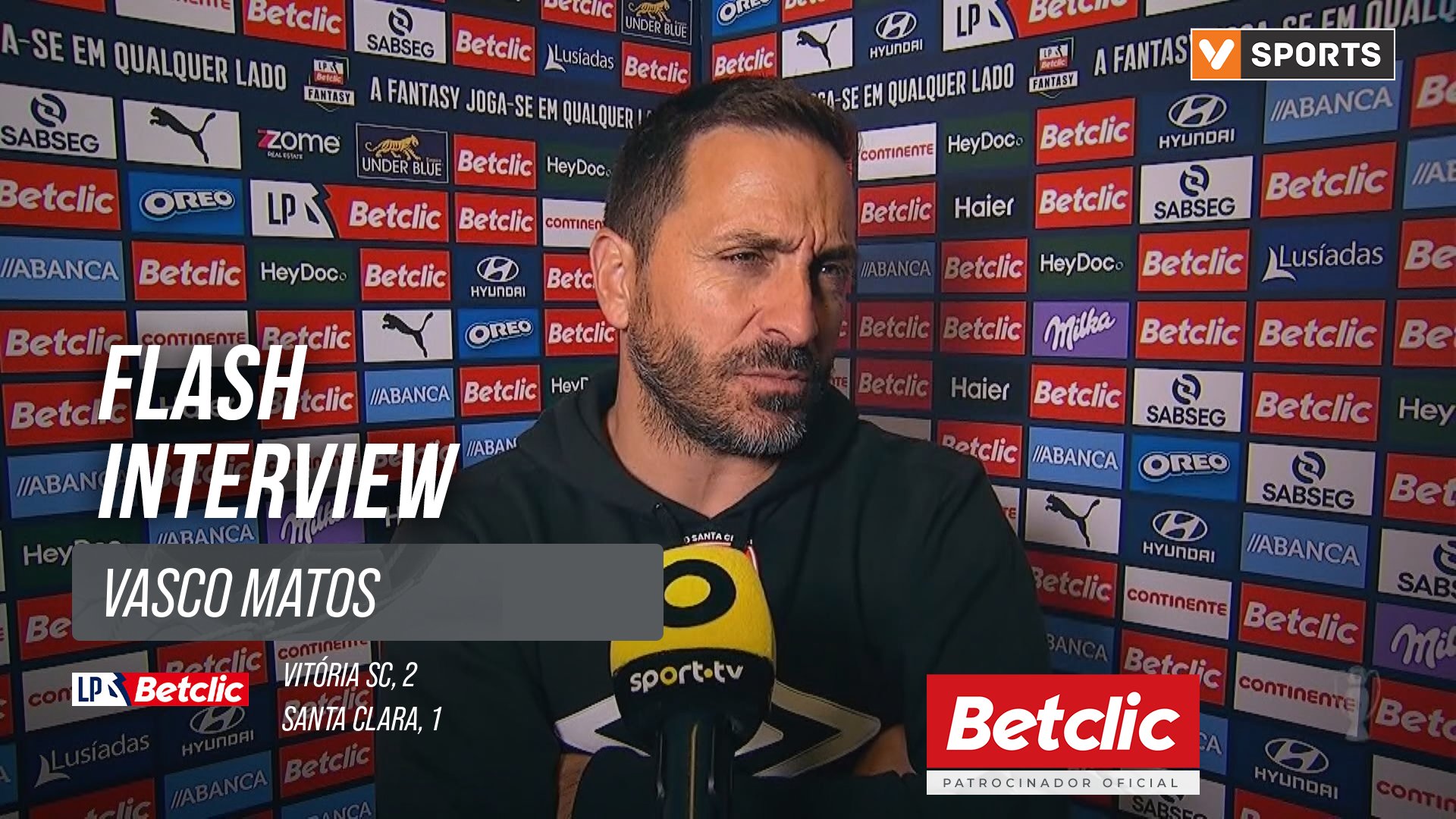 I Liga (#8) | Vitória SC 2-1 Santa Clara: Flash Interview Vasco Matos