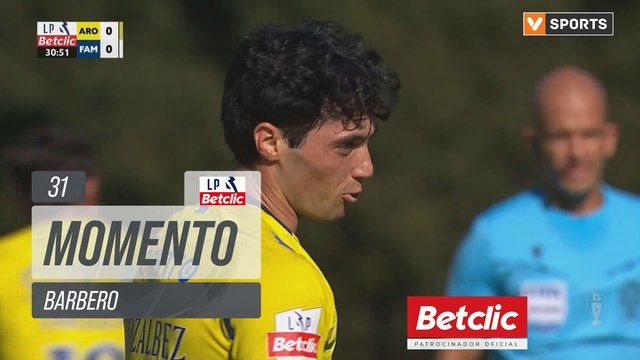 Arouca, Jogada, Barbero aos 31'