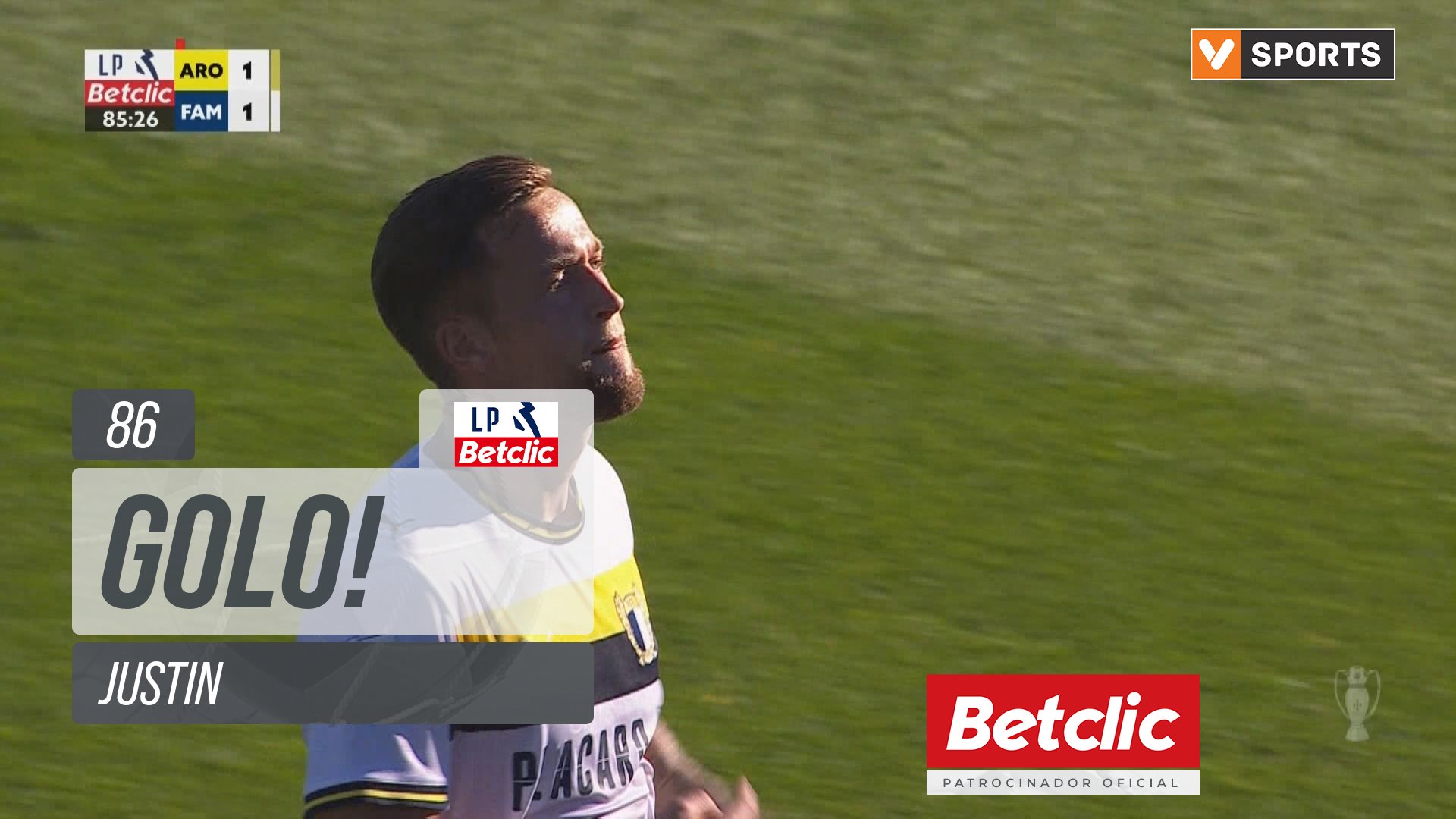 GOLO! Famalicão, Justin aos 86', Arouca 1-1 Famalicão