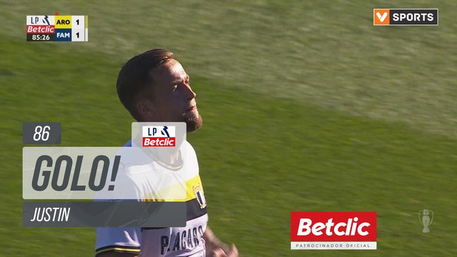 GOLO! Famalicão, Justin aos 86', Arouca 1-1 Famalicão