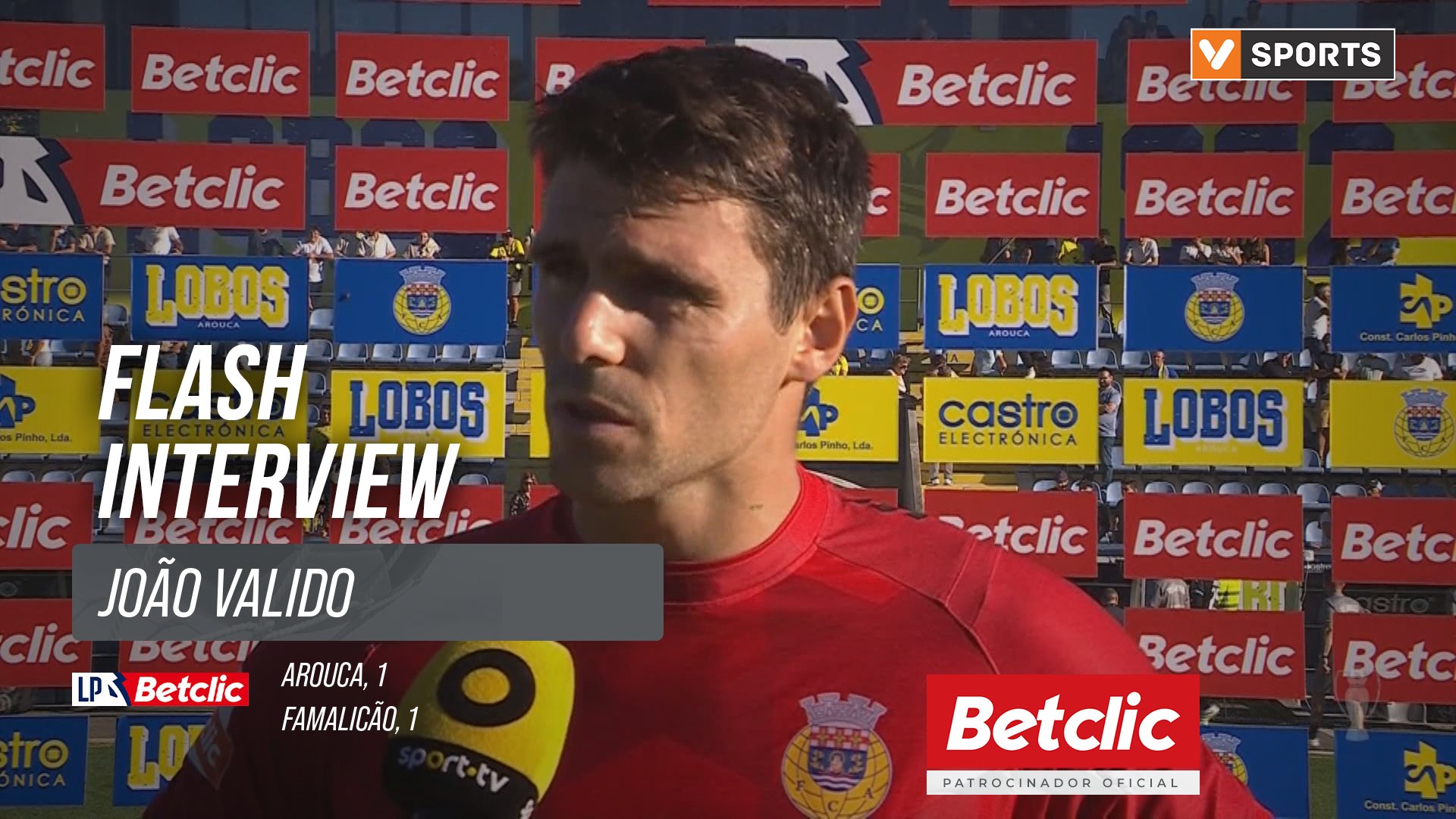 I Liga (#8) | Arouca 1-1 Famalicão: Flash Interview João Valido