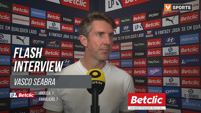 I Liga (#8) | Arouca 1-1 Famalicão: Flash Interview Vasco Seabra