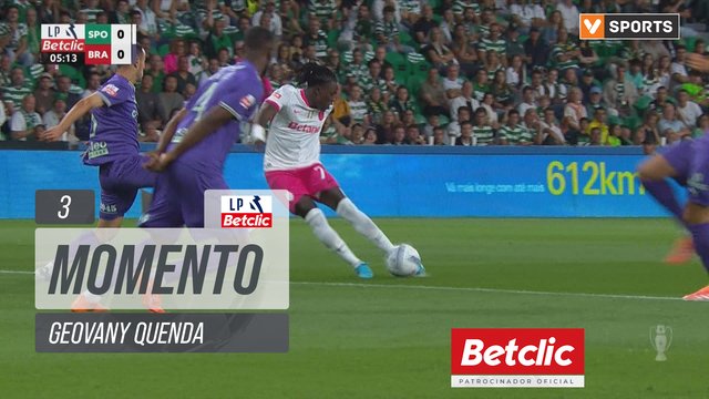 Sporting, Jogada, Geovany Quenda aos 3'