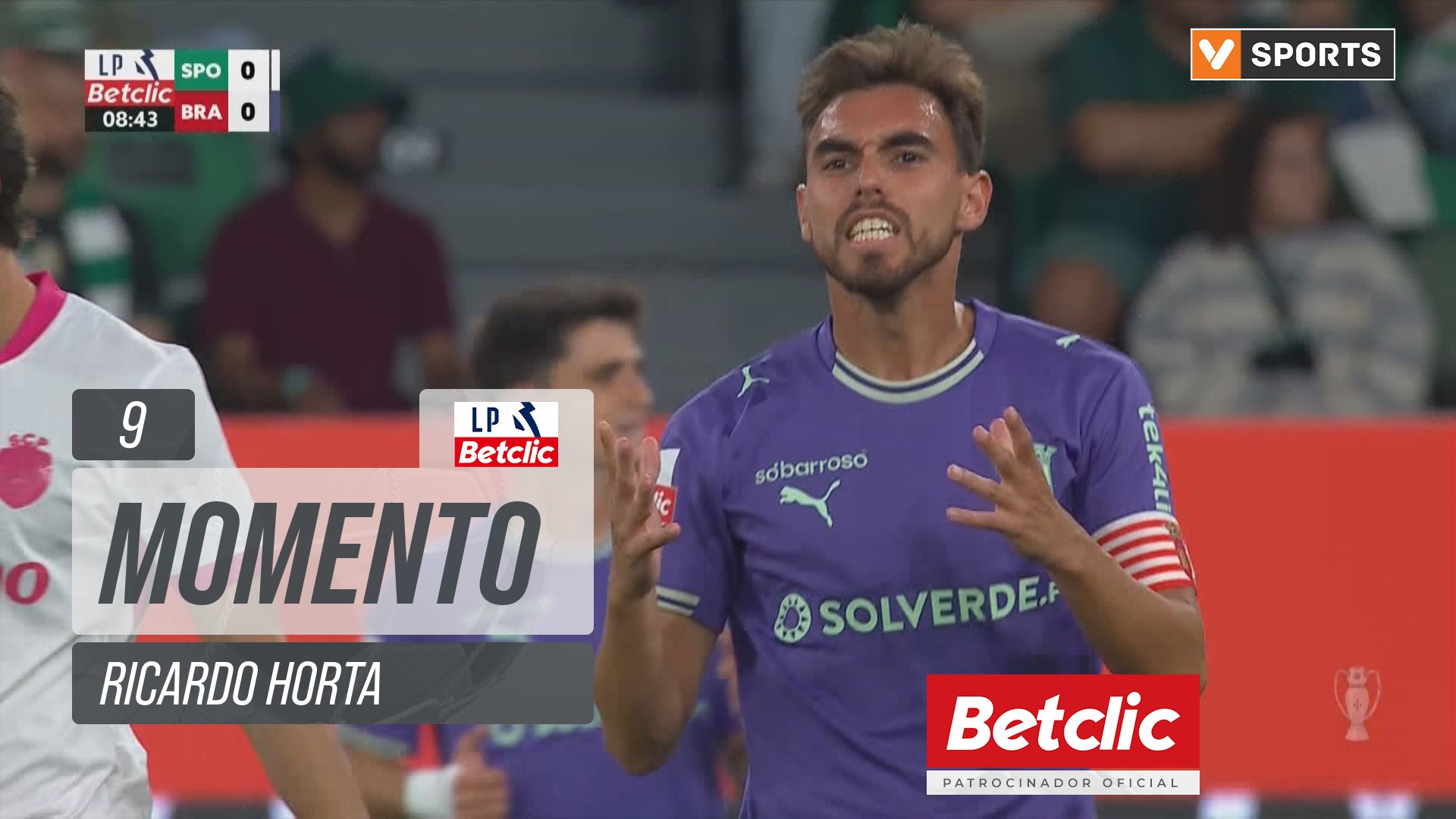 Braga, Jogada, Ricardo Horta aos 9'