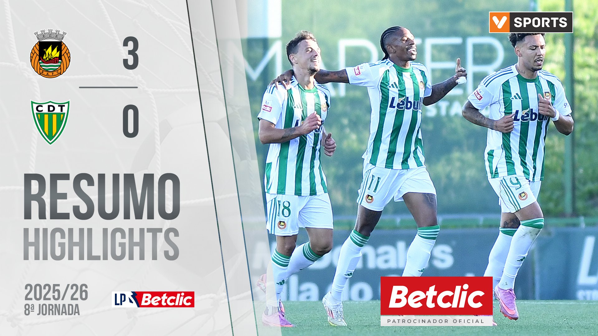 Liga Portugal Betclic (8ªJ): Resumo Rio Ave 3-0 Tondela