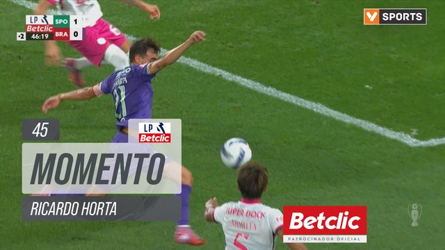 Braga, Jogada, Ricardo Horta aos 45'