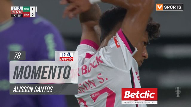 Sporting, Jogada, Alisson Santos aos 78'