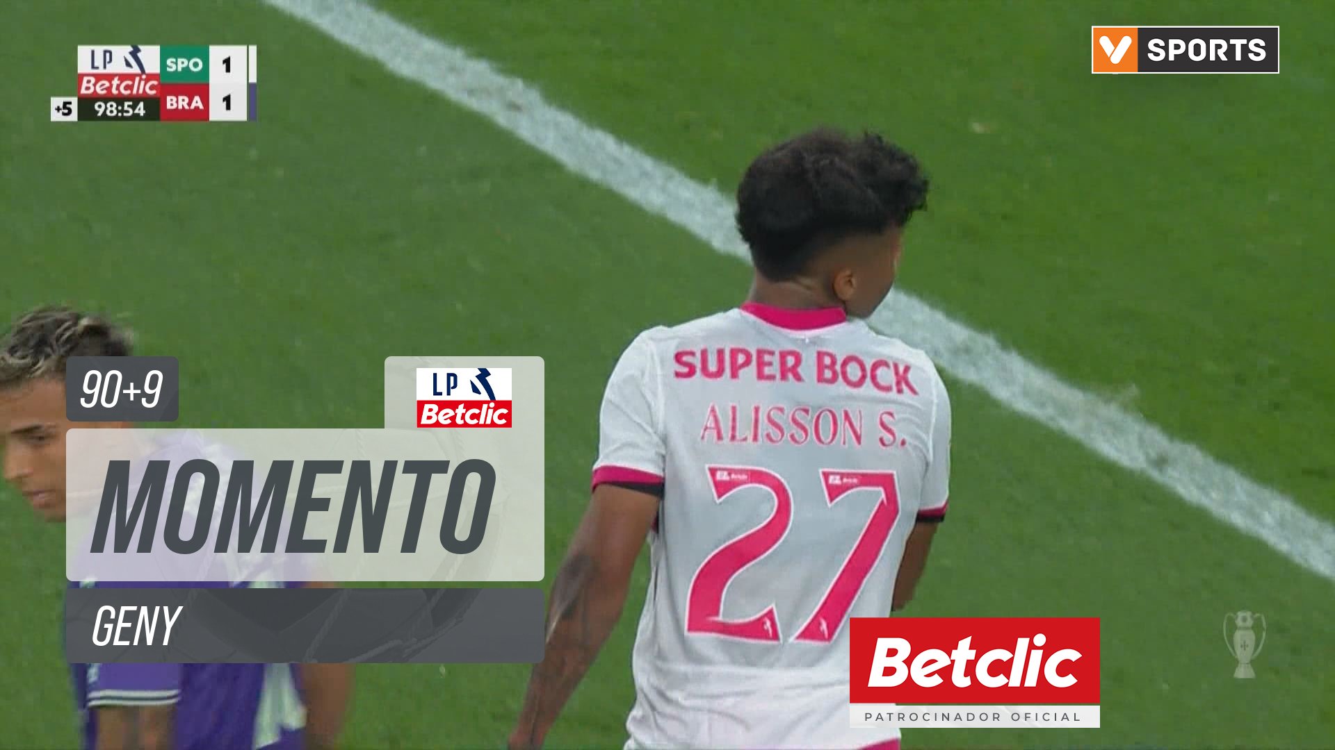 Sporting, Jogada, Geny aos 90'+9'