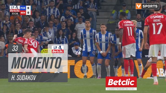 Benfica, Jogada, H. Sudakov aos 33'