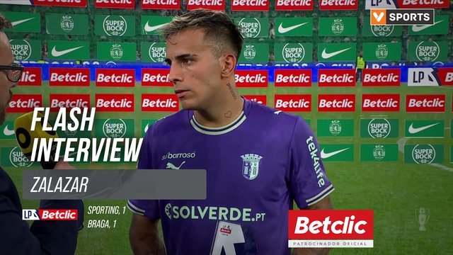 I Liga (#8) | Sporting 1-1 Braga: Flash Interview Zalazar