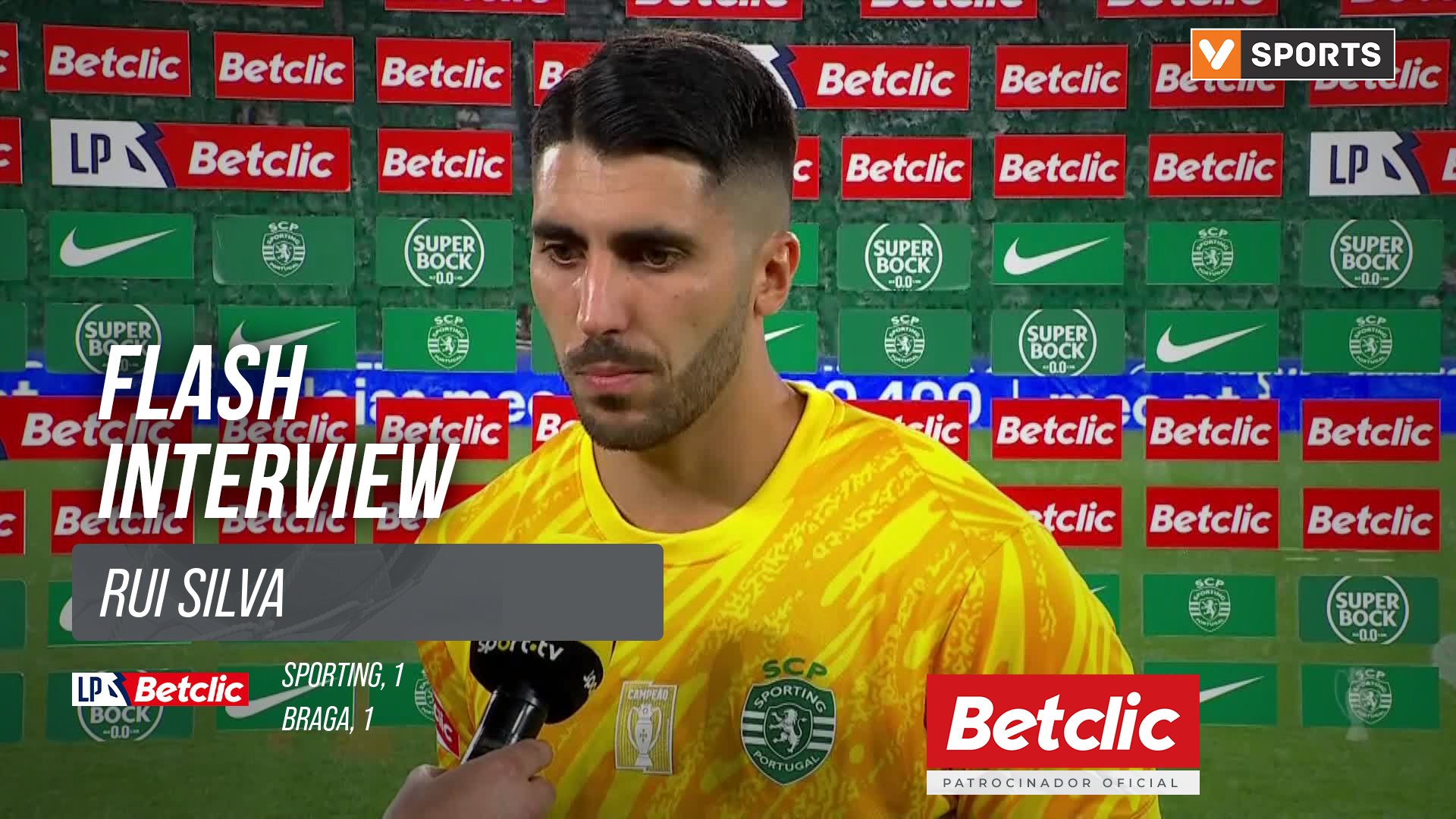 I Liga (#8) | Sporting 1-1 Braga: Flash Interview Rui Silva