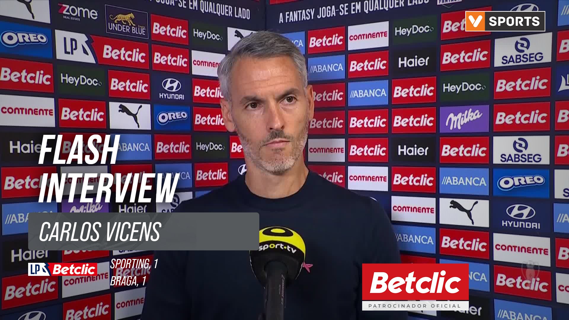 I Liga (#8) | Sporting 1-1 Braga: Flash Interview Carlos Vicens