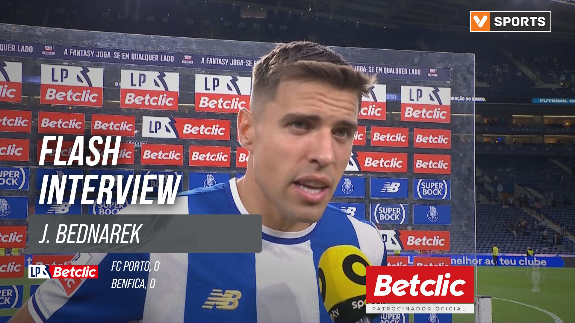 I Liga (#8) | FC Porto 0-0 Benfica: Flash Interview J. Bednarek