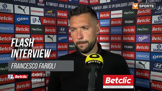 I Liga (#8) | FC Porto 0-0 Benfica: Flash Interview Francesco Farioli