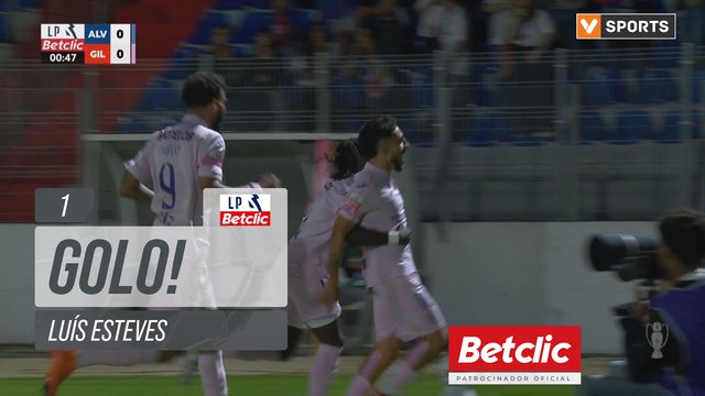 GOLO! Gil Vicente, Luís Esteves aos 1', Alverca 0-1 Gil Vicente