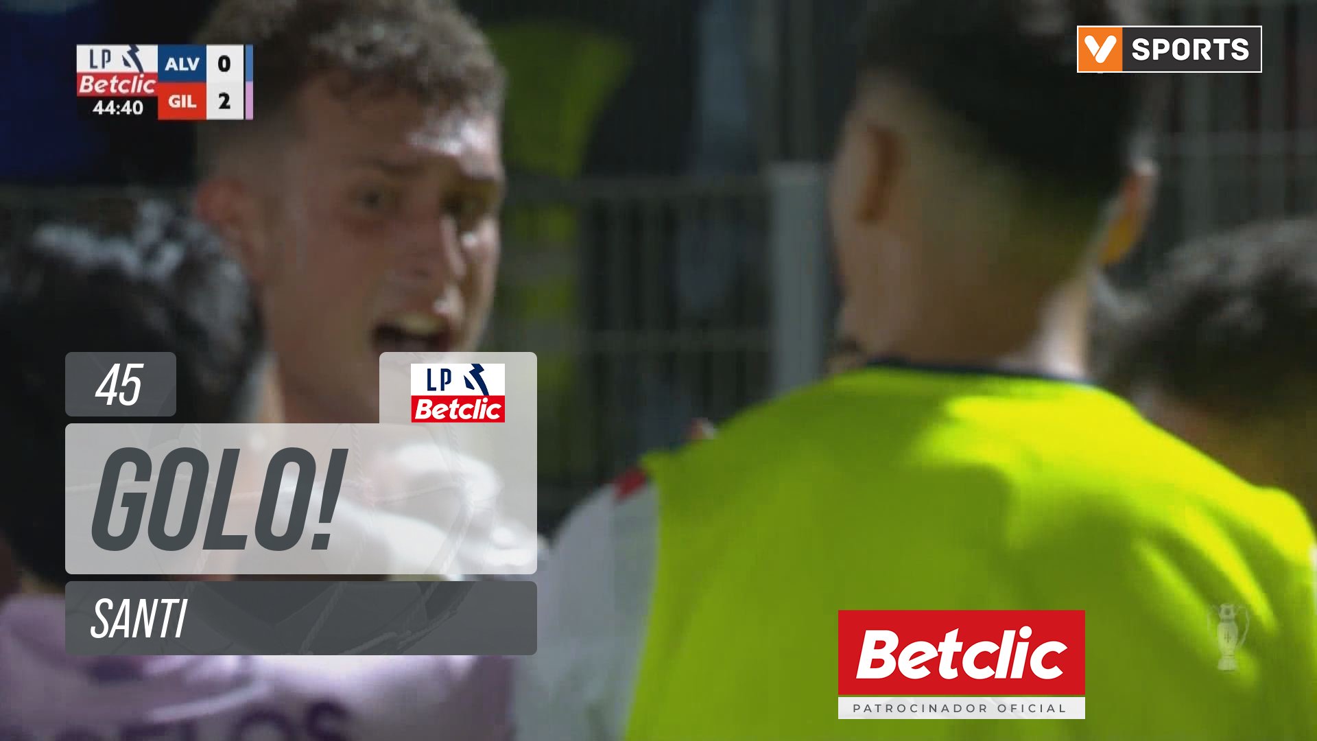 GOLO! Gil Vicente, Santi aos 45', Alverca 0-2 Gil Vicente