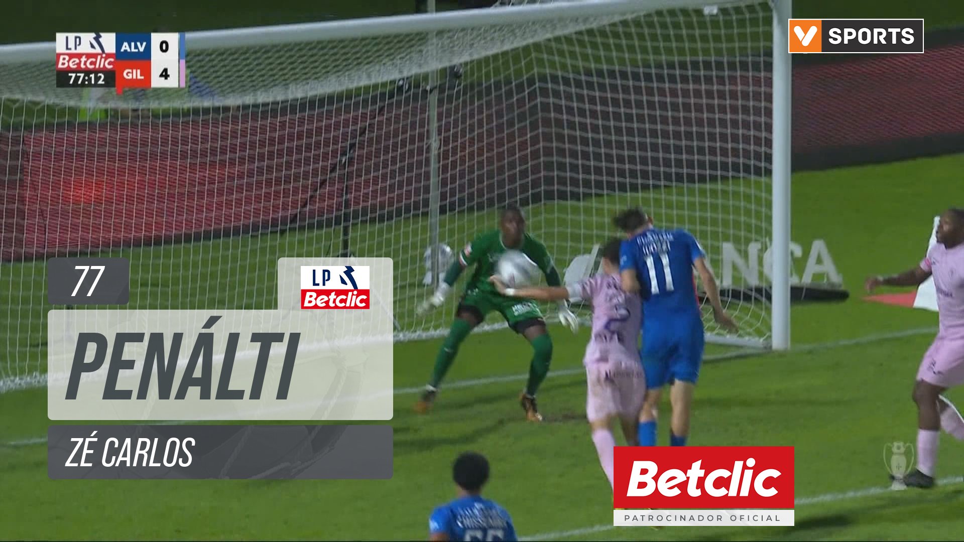 Gil Vicente, Penálti, Zé Carlos aos 77'