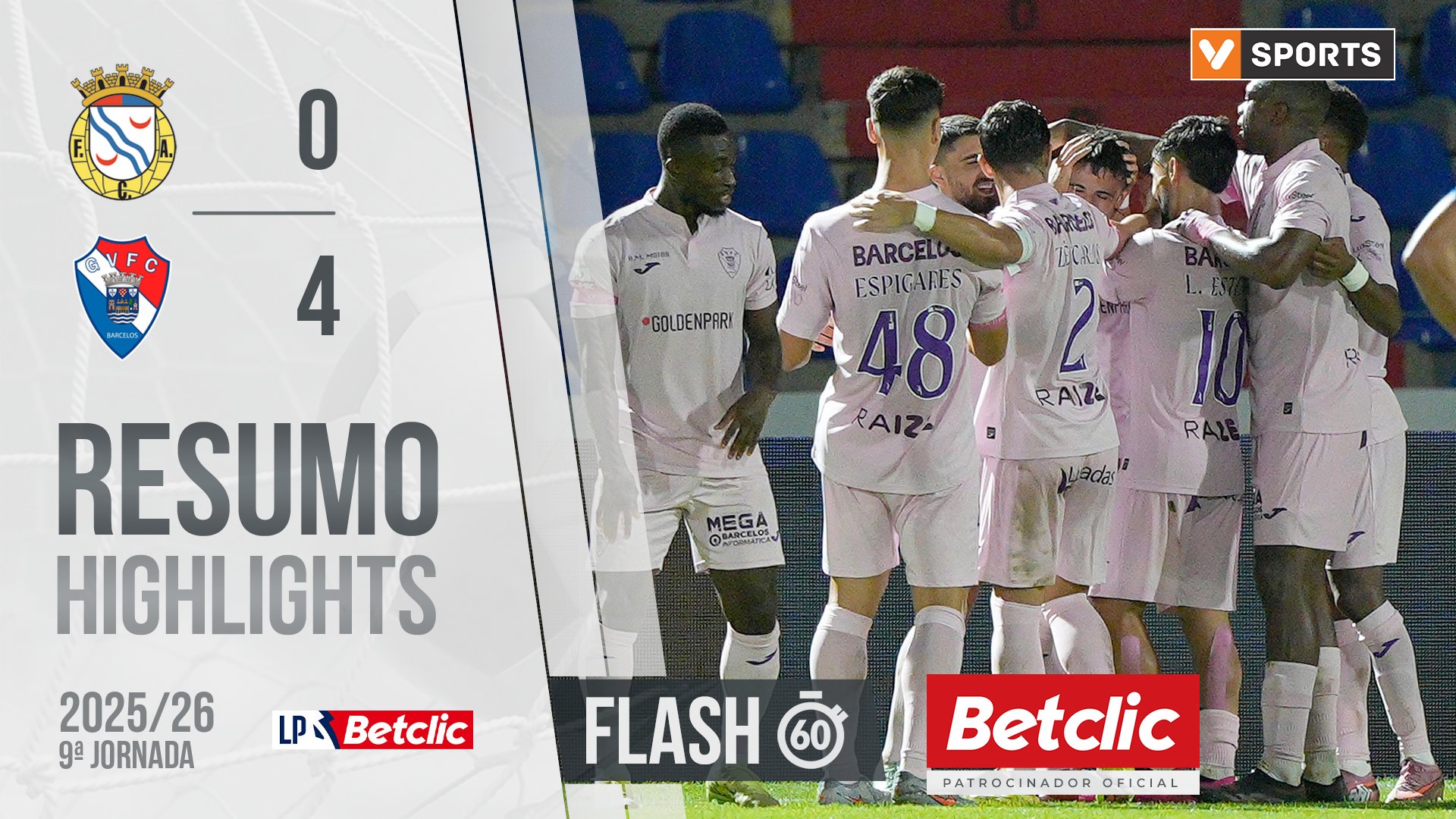 Liga Portugal Betclic (9ªJ): Resumo Flash Alverca 0-4 Gil Vicente