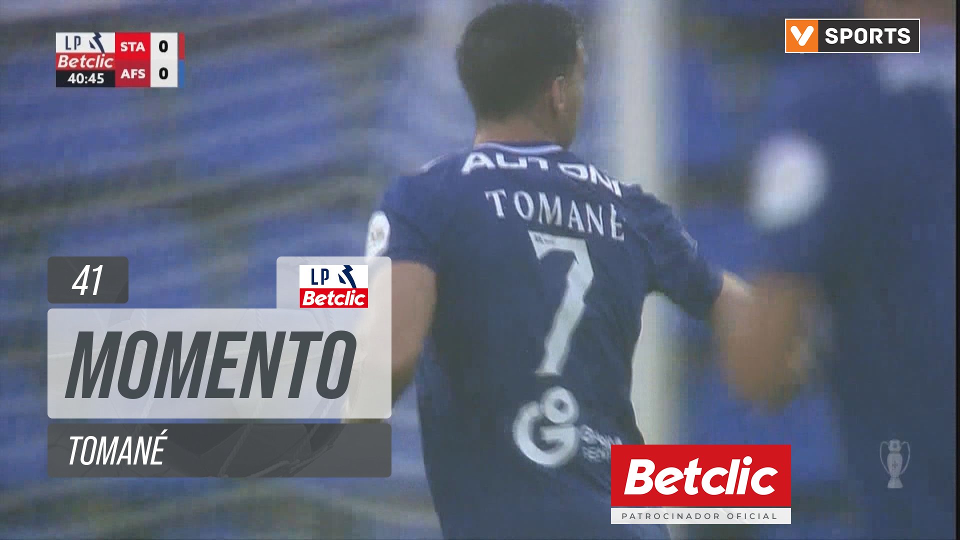 AVS, Jogada, Tomané aos 41'