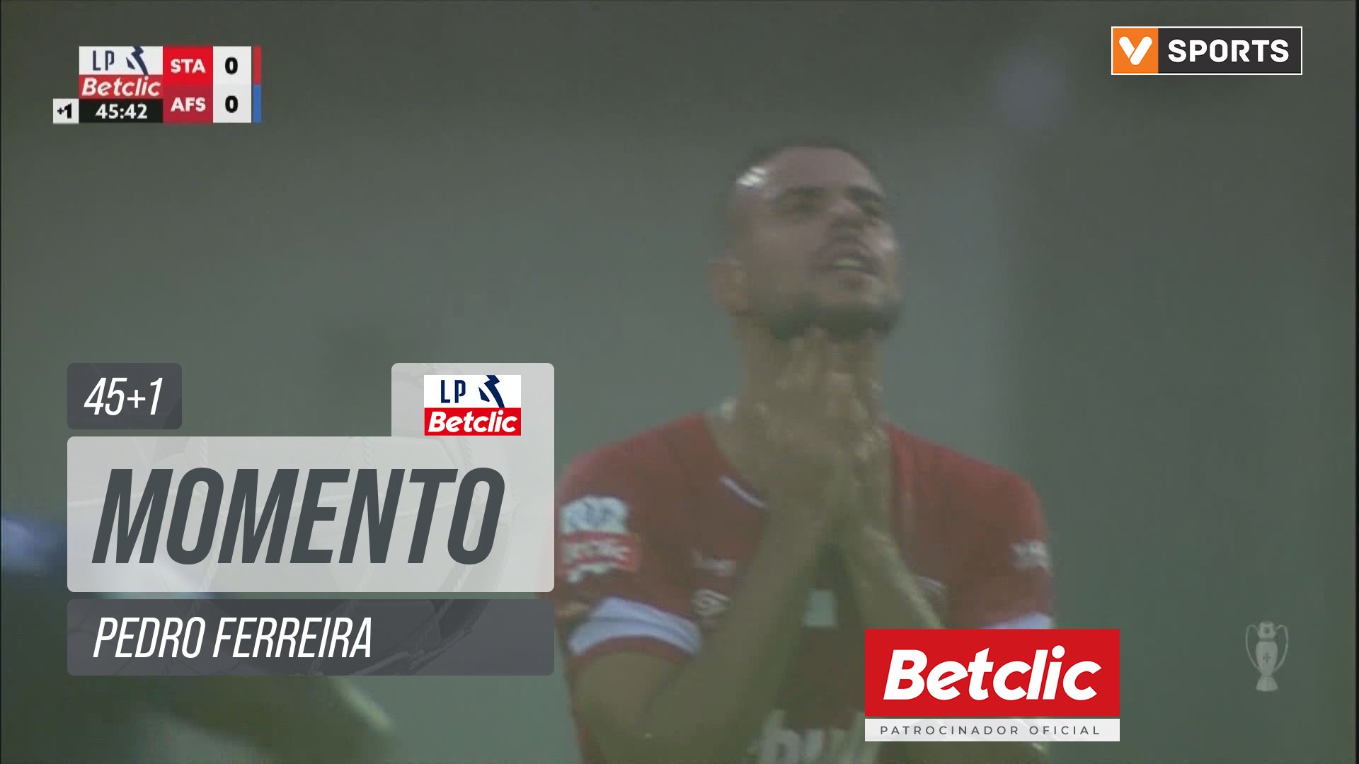 Santa Clara, Jogada, Pedro Ferreira aos 45'+1'