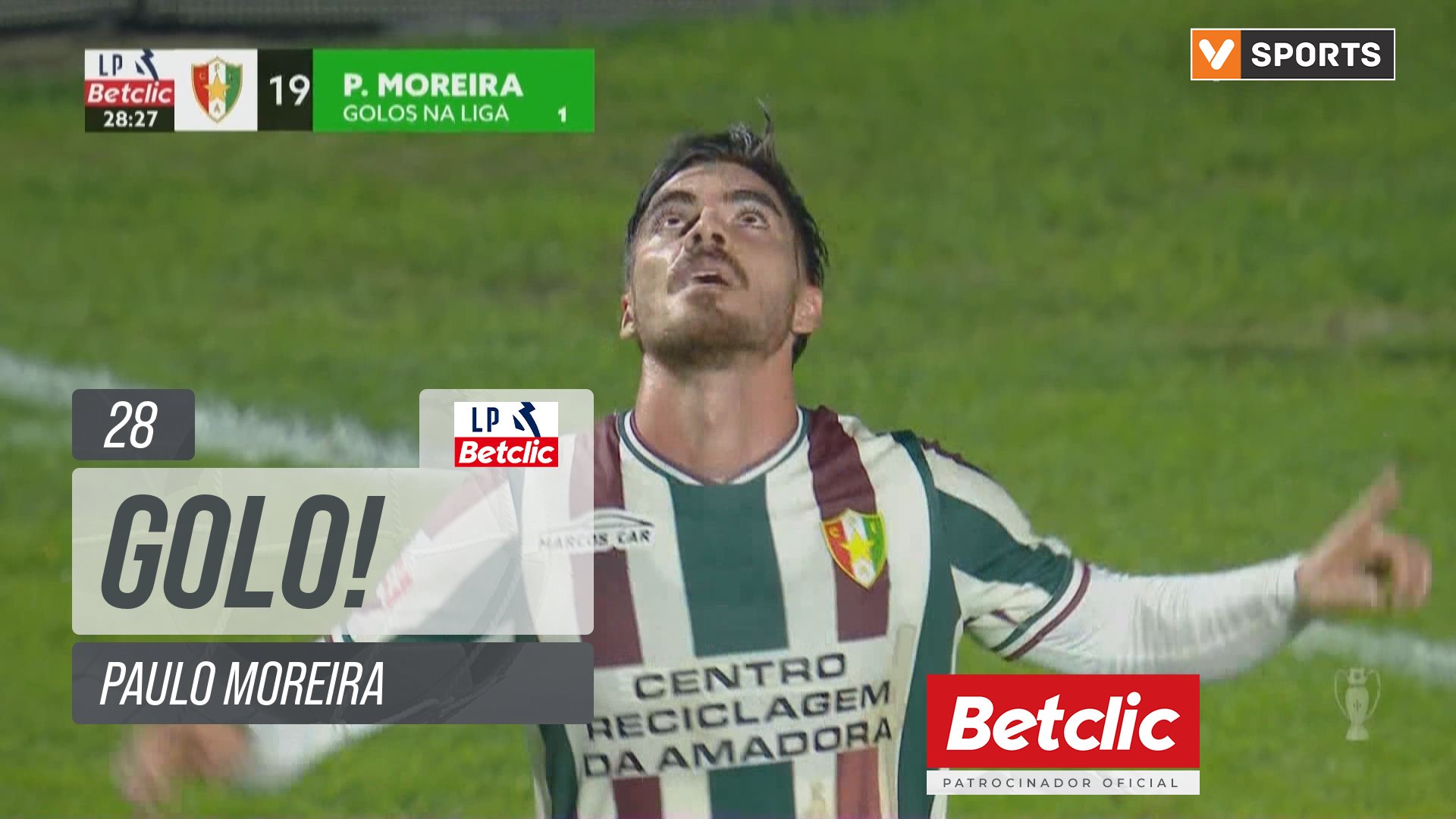 GOLO! Estrela Amadora, Paulo Moreira aos 28', Estrela Amadora 1-0 Rio Ave