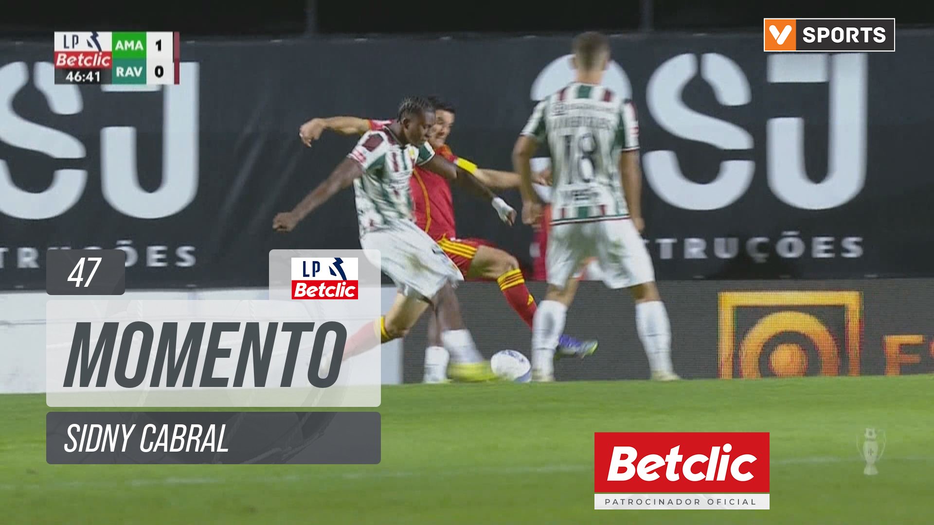 Estrela Amadora, Jogada, Sidny Cabral aos 47'