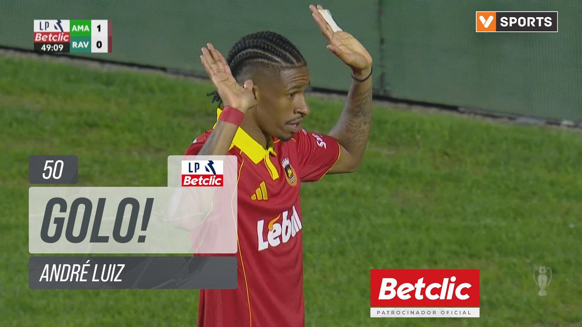 GOLO! Rio Ave, André Luiz aos 50', Estrela Amadora 1-1 Rio Ave