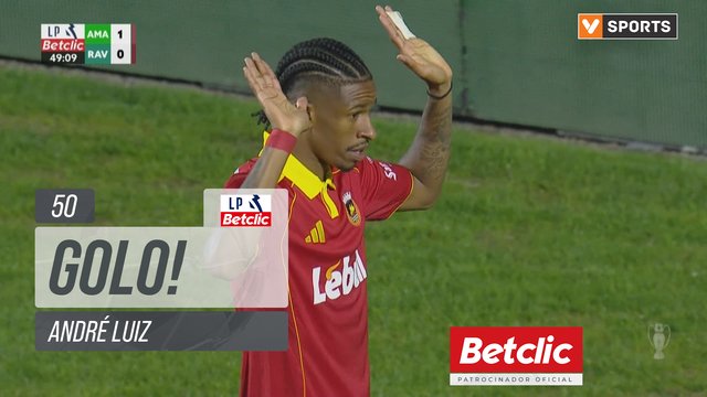 GOLO! Rio Ave, André Luiz aos 50', Estrela Amadora 1-1 Rio Ave