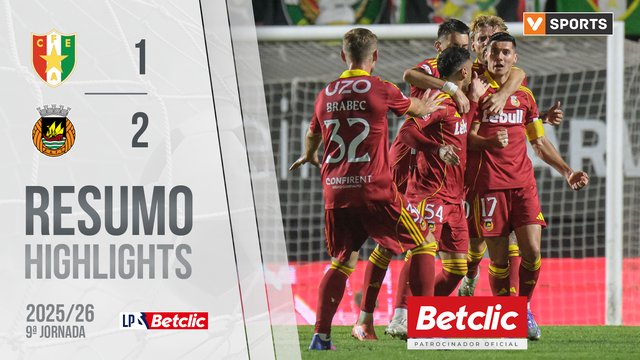 Liga Portugal Betclic (9ªJ): Resumo Estrela Amadora 1-2 Rio Ave
