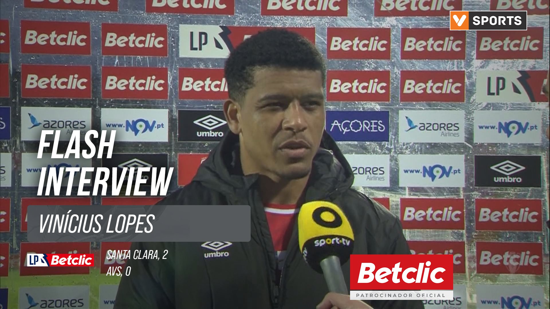 I Liga (#9) | Santa Clara 2-0 AVS: Flash Interview Vinícius Lopes