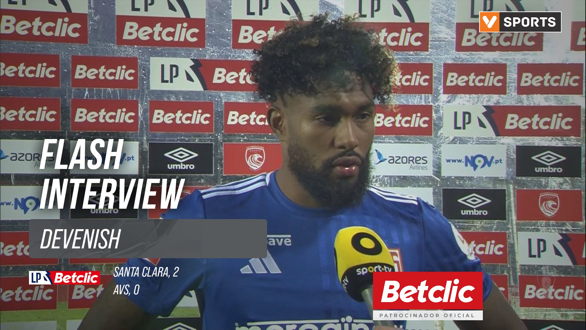 I Liga (#9) | Santa Clara 2-0 AVS: Flash Interview Devenish