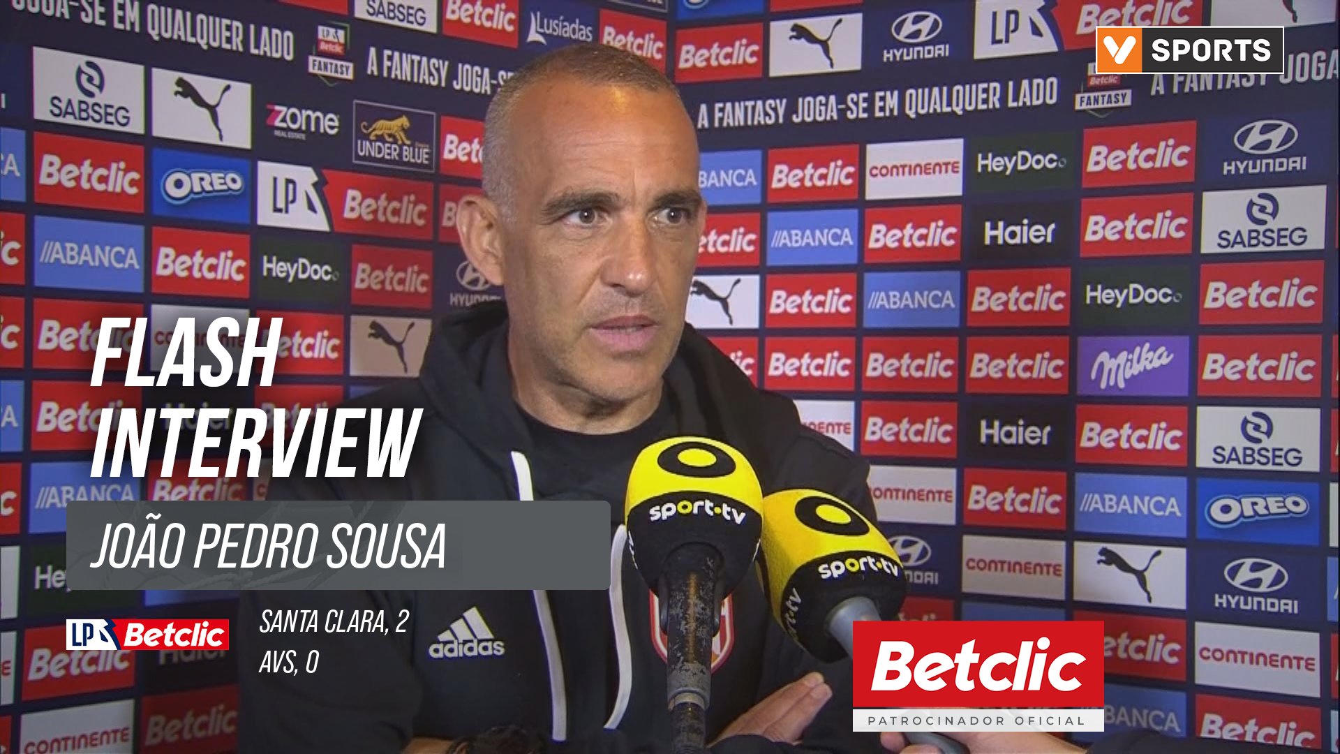 I Liga (#9) | Santa Clara 2-0 AVS: Flash Interview João Pedro Sousa