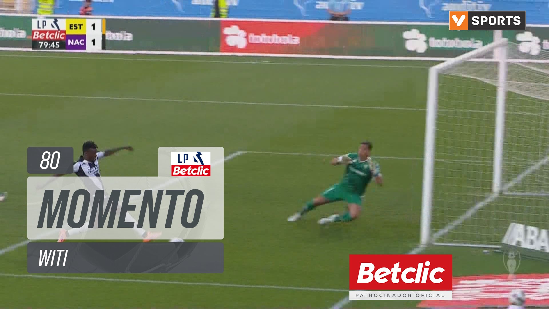 Nacional, Jogada, Witi aos 80'