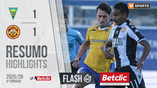 Liga Portugal Betclic (9ªJ): Resumo Flash Estoril 1-1 Nacional