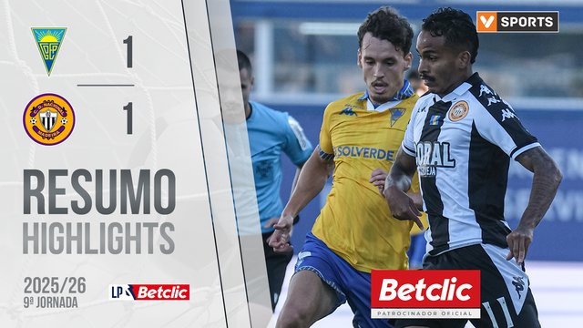Liga Portugal Betclic (9ªJ): Resumo Estoril 1-1 Nacional