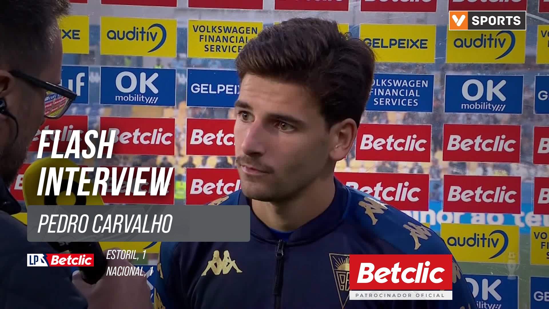 I Liga (#9) | Estoril 1-1 Nacional: Flash Interview Pedro Carvalho