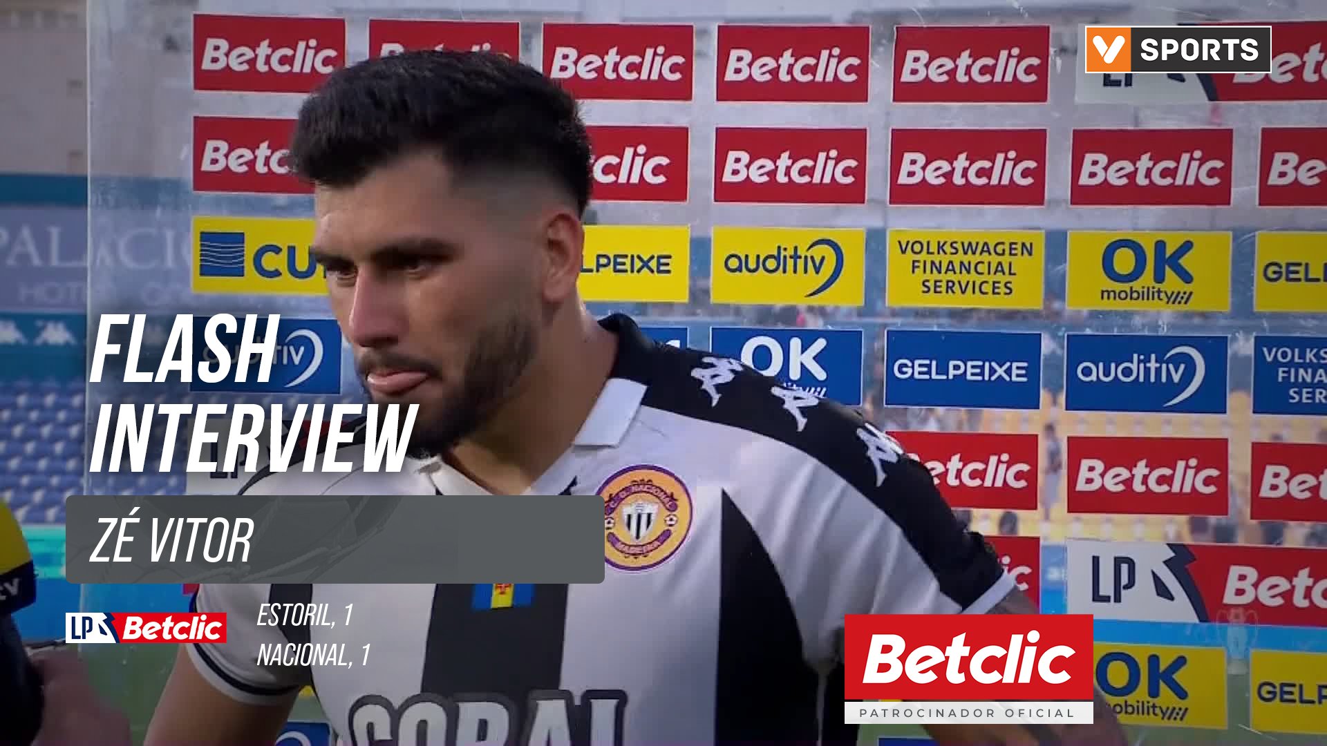 I Liga (#9) | Estoril 1-1 Nacional: Flash Interview Zé Vitor