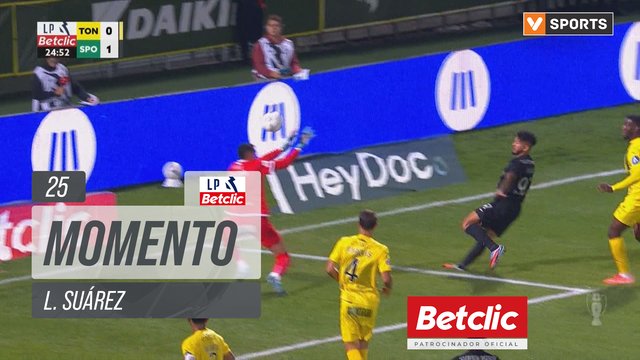 Sporting, Jogada, L. Suárez aos 25'