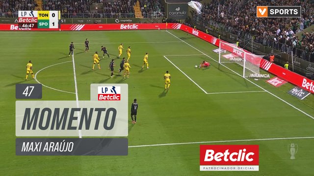 Sporting, Jogada, Maxi Araújo aos 47'