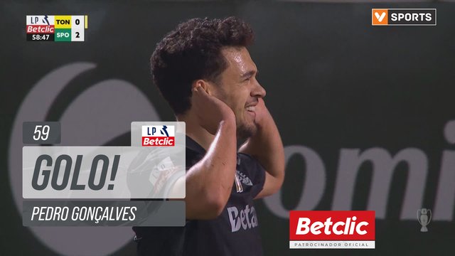 GOLO! Sporting, Pedro Gonçalves aos 59', Tondela 0-2 Sporting