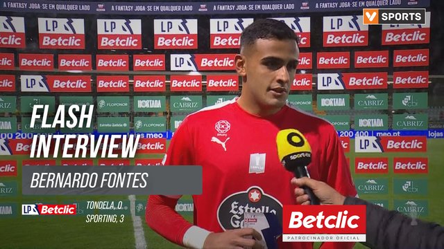 I Liga (#9) | Tondela 0-3 Sporting: Flash Interview Bernardo Fontes